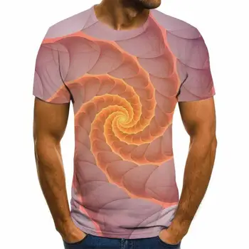2020 přeshraniční zahraniční obchod hot prodej stylu geometrické 3D digitální tisk módní krátký rukáv pánské T-shirt