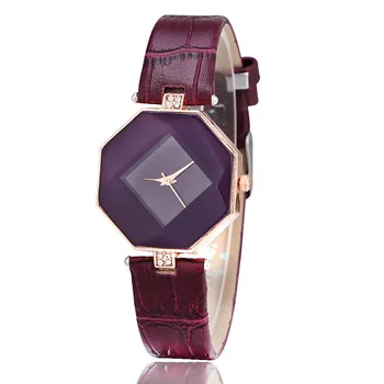 2020 Ženy Hodinky Módní Crystal diamond hodinky dámské šaty hodinky elegantní kožené náramkové hodinky quartz Geometrické Relogio Feminino