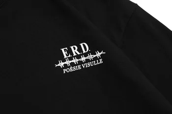 2020ss Vysoce Kvalitní ERD Dlouhý Rukáv T košile Muži, Ženy, Páry, Trička Hiphop Nadrozměrné T-Shirt Muži