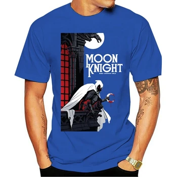 2021 Módní ležérní bavlněné tričko Moon Knight Moon Knight Hvězda Noční Košile Krátký Rukáv Muži Chladné Letní Street Nošení