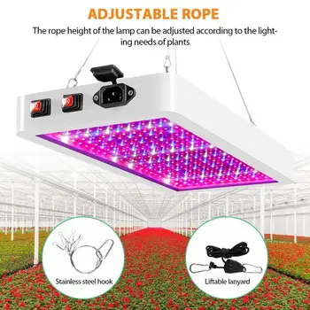24w LED Pěstování Rostlin, Lampy, Full Spectrum Hydroponické Vnitřní Veg Květ Rostlin Lampa Panel Pro Skleníky Růst Stan Box