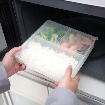2ks Kuchyň Plastové Udržet Svěžest Prostoru odkládací Schránka Domácí Oběd Box