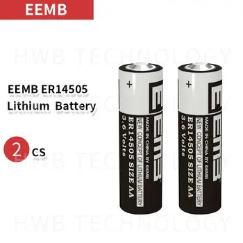 2KS/lot EEMB ER14505 AA 3.6 V 2400mAh Lithium Baterie Zbrusu Nové,Hlídat prut lithiová baterie PLC nástroj baterie