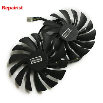 2ks/lot počítač chladič chladič GPU ventilátory Chlazení Pro MSI R9 380 390 390X GAMING video Grafická Karta GPU