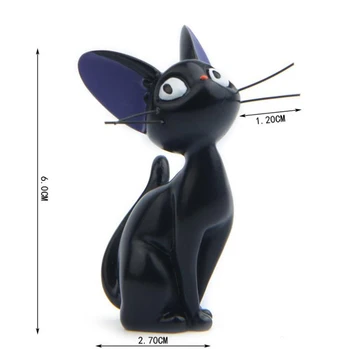 3 Ks/sada Roztomilé Anime Doručovací Služba slečny Kiki Kiki Kočka, Černá Kočka Bílý kocour Model, Akční Figurky Hračky pro Děti, Vánoční Dárky
