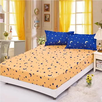 3ks/set Ložní prádlo gumové napínací prostěradlo +povlak na polštář šedá květinové elastické bed cover letní potah matrace lůžkoviny přehoz