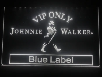 480 VIP Pouze Johnnie Walker Blue Label LED Neonové Světlo Znamení