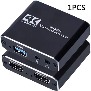 4K HDMI Video zachytávací Karty 1080p Game Capture Card USB 2.0 Rekordér Box Zařízení pro Live Streaming Video Nahrávání