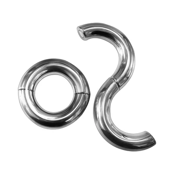 5 velikosti pro výběr, Těžkých Magnetické Koule z Nerezové oceli Nosítka Šourku kovový penis cock Ring Zpoždění ejakulace, Sexuální Hračky muži