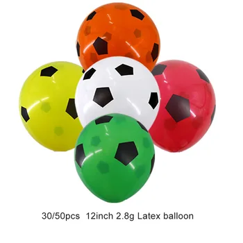 50/30ks/lot 12inch Zahustit Fotbalový Balón, Bílá Barva Děti Hračky Fotbalový Balón Dítě Sprcha Dekorace Balón Strana Suppllies