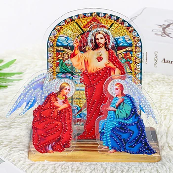 5D DIY Diamantový Malování Katolické Náboženství Ježíše Diamond Mozaika Obraz Drahokamu Děti Vánoční Dárek, Ruční práce Umění Dekor Akryl