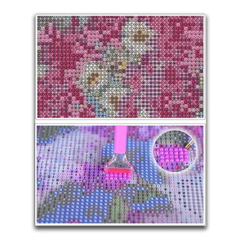 5D DIY Diamantový výšivky daisy květina Plná Kolo Diamond mozaikové okno Plné Náměstí Diamond malování Cross stitch krajiny