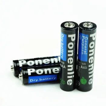 60KS Vysoce kvalitní 1,5 v baterie AAA uhlíkové baterie bezpečnostní silný výbuch-důkaz 1.5 volt AAA baterie UM4 Baterie Č. Hg
