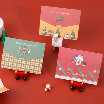 60pc/lot Karikatura vánoční pastorální styl Mini kreativní papírové obálky / vzkaz/pozdrav, svátek, festival kartu