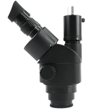 7X - 45X Zoom Průmyslové Laboratoře Součas-kontaktní Hliníková Slitina Stand Stereo Trinocular Mikroskop Mikroskop Sada Pro Telefon PCB Opravy