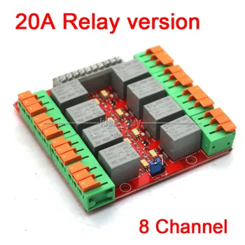 8 Kanál 20A Relé Řídicí Modul UNO MEGA2560 R3 Raspberry Pi