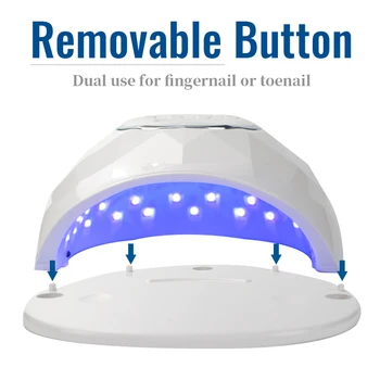 86W UV LED Nehtů Gel Lampy Pro Manikúru Nail Dryer Rychlé Vytvrzování Gel na nehty Led Lampa Smart Auto Senzor Časovač Manikúra Stroj