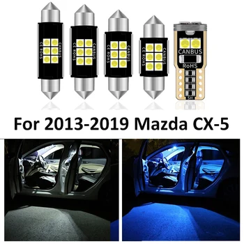 9 Ks Auto Interiér LED Žárovka Balíček Pro Mazda CX-5 CX5 2013 2016 2017 2018 2019 Mapu Dome Licence Lampy Car Light