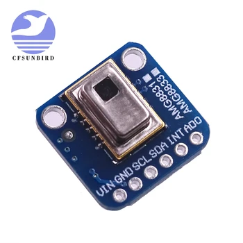 AMG8833 3-5v 8*8 I2C IR Infračervený Teplotní Tepelné Zobrazovací Kamery Senzory Grid-EYE Breakout Board Pro Arduino, Raspberry Pi