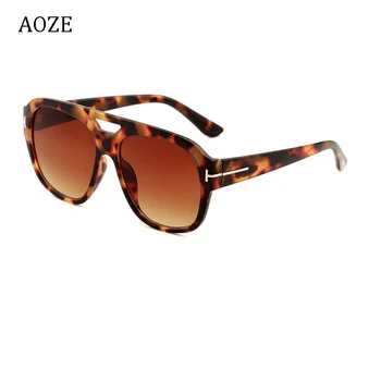AOZE Vintage nadrozměrné sluneční brýle unisex skvělé odstíny černé odstíny sexy gradient sluneční brýle značky luxusní zlaté t dekorace UV400