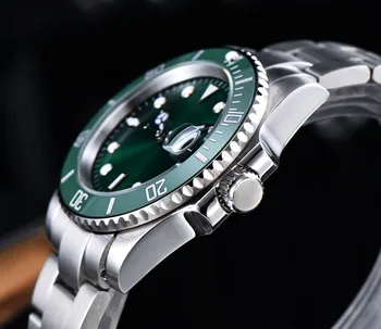 APNUONR 2020 nové pánské automatické mechanické hodinky top značky zelená voda ghost módní světelný vodotěsné hodinky z nerezové oceli