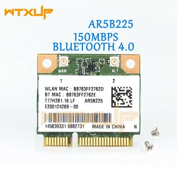 Atheros AR5B225 150Mbps Mini PCi Express Wi-fi Adaptér, Bluetooth 4.0 BT 4.0 Bezdrátové SÍŤOVÉ KARTY pro Windows 7/8/10