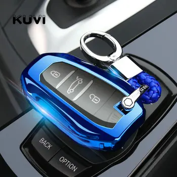 Auto klíč případě Měkké TPU Smart Remote Klíč kryt shell Pro 2019 Peugeot 208 308 508 pro Citroen C4 Picasso, DS3 DS4 DS5 DS6