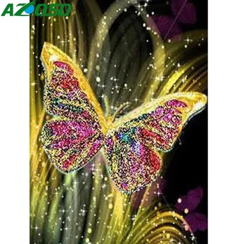 AZQSD Plný Vrták Diamond Mozaika Cross Stitch Zvíře Domů Dekor Dárek Diamond Malování Motýl Diamond Vyšívání Řemesla