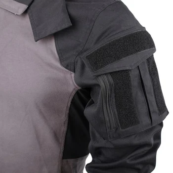 BACRAFT Taktická Košile Combat Uniform Outdoorové Vybavení - SP2 Verze Black Grey XXL/XL/L/M
