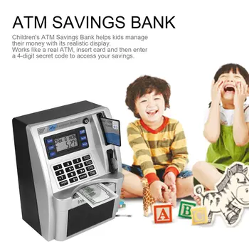 BANKOMAT prasátko Savings Bank peníze boxToys tirelire Děti Mluví ATM Savings Bank-li Vložit Účty Ideální pro Děti dropshipping