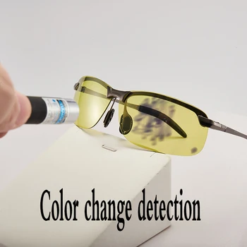 Barevné měnící brýle automatické fotosenzitivní anti dálkových sluneční brýle den a noc sluneční brýle pro pánské jízdy