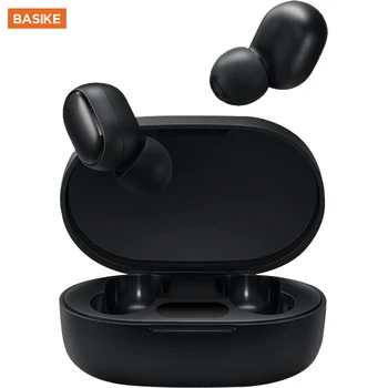 BASIKE TWS Bezdrátová Bluetooth Sluchátka S Mikrofonem hi-fi Sportovní Voděodolná Sluchátka s mikrofonem Stereo Sluchátka Handsfree Sluchátka Pro Všechny Telefon
