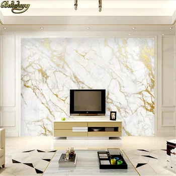 Beibehang Vlastní tapety nástěnné zlaté hedvábí jazz bílého mramoru tapet home dekor tapety pro obývací pokoj papel de parede