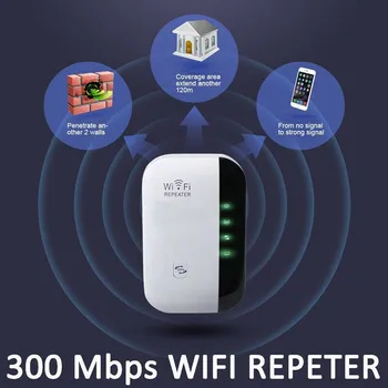 Bezdrátový Wi-fi Opakovač Wifi Extender 300Mbps WiFi Zesilovač 802.11 N Wi-Fi Zesilovač Wi-fi Opakovač Long Range Repiter Přístupový Bod