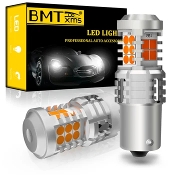 BMTxms 2x PY21W BAU15S 7507 LED dioda Siganl Světlo Canbus Pro Passat B5 B6 B7 B8 CC BORA Beetle 9C1 Golf 4 5 6 7 MK6 MK7 Scirocco