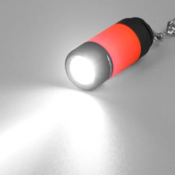 BRELONG LED Mini Svítilna Kapesní Klíčenka Svítilna USB Nabíjecí Oslnění Malou Baterku pěší Turistika Camping Světla