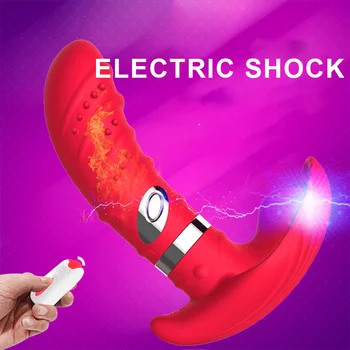 Butterfly Vibrátor, Vibrátor Elektrický Šok G spot Stimulátor s Dálkovým ovládáním Vagina Vibrační Kalhotky Erotické Sexuální Hračky pro Ženy
