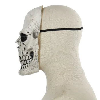 Bílá Lebka kostra maska s Kusem Kostýmu Režijní Maska, Strašidelná Maska Latex Halloween Klaun Párty Maska Prop