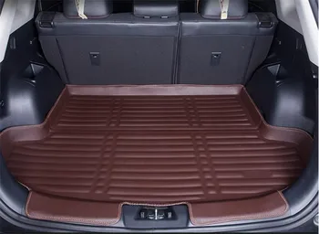Car styling 3D tří-dimenzionální PU ocas box ochranná podložka koberec kufru zavazadla podložka pro Volkswagen T-Kříž T Cross 2019-2020