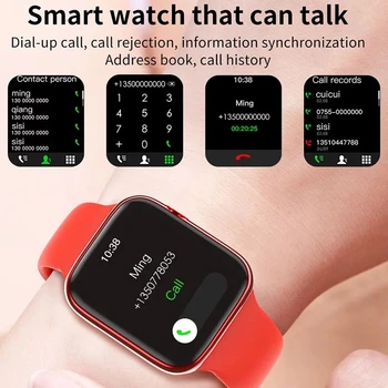 Chytré Hodinky F28 1.63 palcový 40mm Heslo Zámku Obrazovky Volání Bluetooth 3 UI Menu Smartband Pk IWO W26 > W46 W56 Smartwatch Android IOS