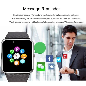 Chytré Hodinky Hodiny Synchronizace Oznámení, Podpora Sim Karta TF Připojení Bluetooth Telefonu Android Smartwatch Smartwatch