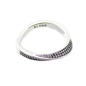 CKK 925 Sterling Silver Elegantní Vlny Prsten Pro Ženy, Originální Šperky, Módní Dárek k Výročí