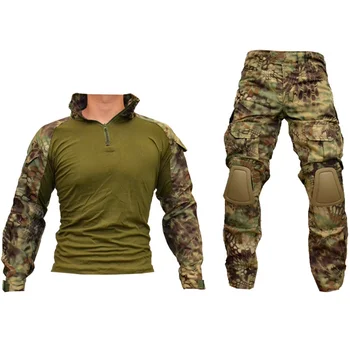 CQC Gen2 Taktické Airsoft Vojenské Armády Bojové BDU Uniformy Shirt & Kalhoty Sada Maskovací Venkovní Paintball Lov Mandrake
