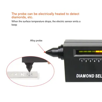Crystal Tester Nástroj Tepelná Vodivost Metr Vrtačka Pero Tvrdost Identifikační Nástroj Detekce Diamond Autentické Nefrit
