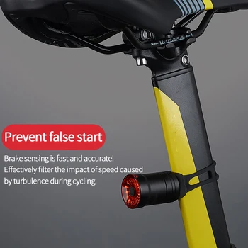 Cyklistické Světlo USB nabíjecí Bike Hory Inteligentní svítilna Zadní Ocas Kolo Světla Bike Sedlovka 60lm Led Světla Multi Osvětlení