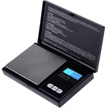 Digitální Kapesní Stupnice 1000g x 0.1 g, Kuchyňská váha, Šperky Váhy Mini Elektronické Měřítku Kapsy Měřítku