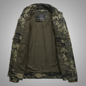 DIMUSI Podzimní Pánská Bomber Bundy Ležérní Muž Kamufláž Armády Vojenské Kabáty Pánská Slim svrchní oděv Větrovka Bundy Oblečení