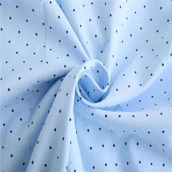 Dioufond 2020 Nové Ženy Dlouhý Rukáv Bílá Modrá Polka Dot Bavlna Halenka Tričko Ženy, Pracovní Oděvy Šaty Plus Velikost Topy