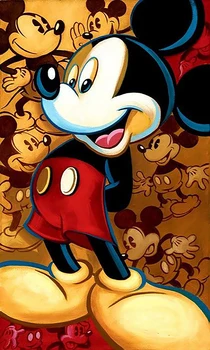 Disney Full Diamond Obrazy, Karikatury Mickey Diy Diamantový Vyšívání, Malování, Dekorace, Dárek pro Rodinu Dekorativní Vzor