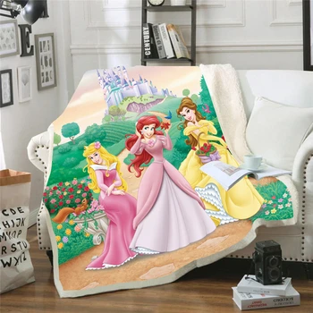 Disney Snow White Princezna Karikatura Plyšové Teplé Hodit Deku s Sherpa Podložce Děti, Dívky, Chlapci Dárek k Narozeninám/Vánoční Dárek
